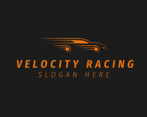 Orange Car Racing logo design