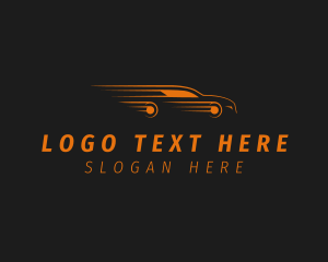 Racing - Orange Car Racing logo design