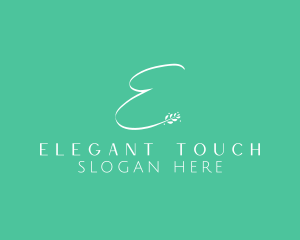 Delicate - Beauty Floral Letter E logo design