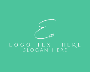 Spa - Beauty Floral Letter E logo design