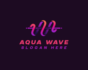 Sound Wave Pulse logo design