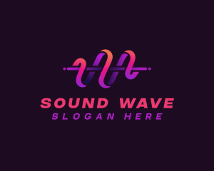 Sound Wave Pulse logo design