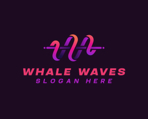 Sound Wave Pulse logo design