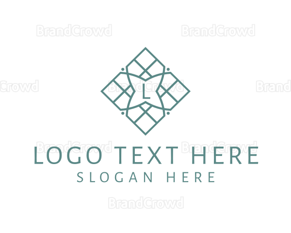 Tile Pattern Home Improvement Logo