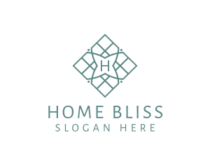 Tile Pattern Home Improvement logo design