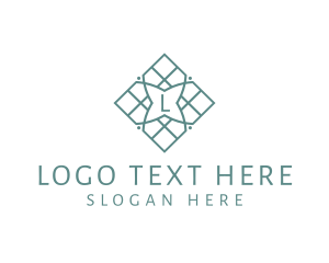 Home Furniture - Tile Pattern Home Improvement logo design