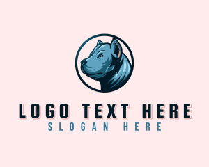 Pitbull Dog Canine logo design