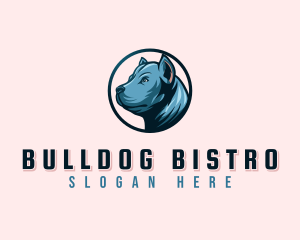 Pitbull Dog Canine logo design