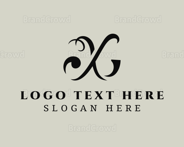 Premium Luxury Letter X Logo