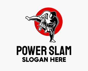Wrestler - Japanese Sumo Wrestler logo design