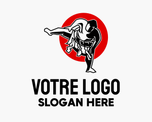 Sushi - Japanese Sumo Wrestler logo design