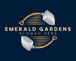 Shovel Spade Landscaping logo design