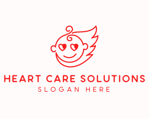 Cupid Baby Infant logo design