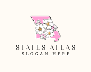 Missouri Hawthorn Flower logo design