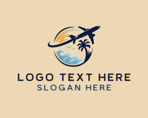 Vacation - Travel Airplane Vacation logo design