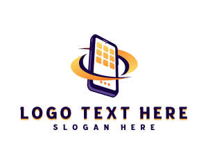 Application - Cellphone Device Phone logo design