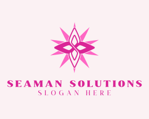 Flower Petal Star logo design