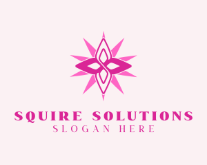 Flower Petal Star logo design