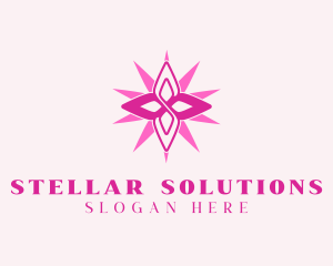 Flower Petal Star logo design