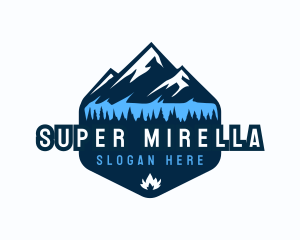 Explorer - Mountain Lake Forest logo design