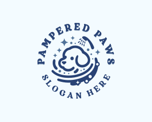 Grooming - Dog Shower Grooming logo design