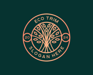 Tree Nature Eco logo design