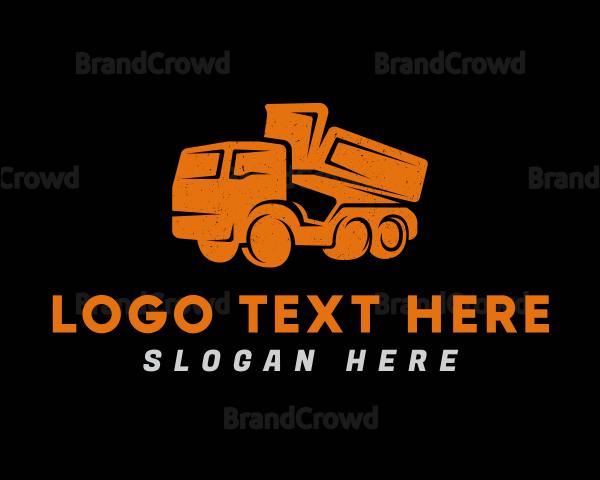 Dump Truck Automobile Logo