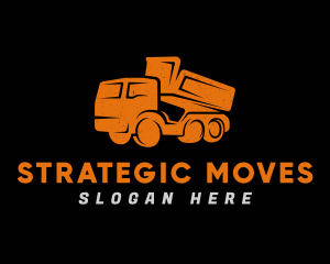 Dump Truck Automobile logo design