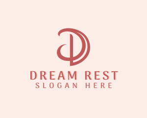 Swoosh Beauty Spa Letter D logo design