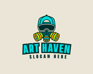 Cool Painter Mask logo design