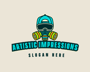 Cool Painter Mask logo design