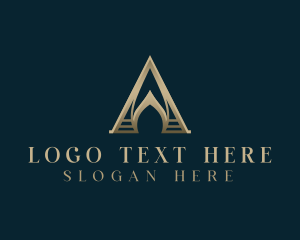 Infrastructure - Corporate Luxury Letter A logo design