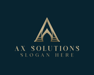 Corporate Luxury Letter A logo design