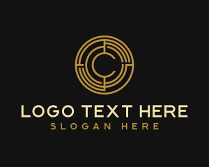 Cryptocurrency - Crypto Coin Technology logo design