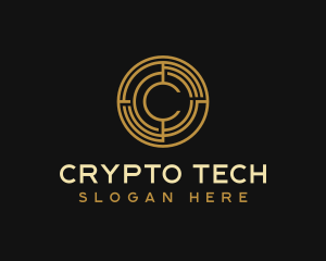 Crypto Coin Technology logo design