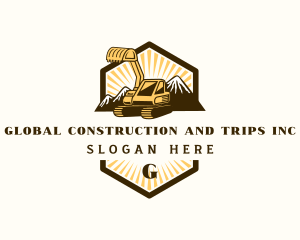 Construction Mining Machinery logo design