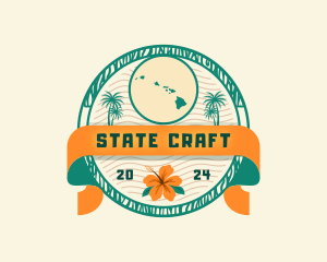 State - Tourism Hawaii Island logo design