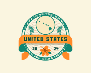 Tourism Hawaii Island logo design