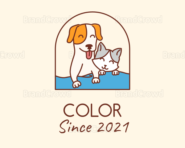 Pet Cat Dog Logo