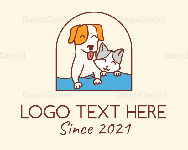 Pet Cat Dog Logo