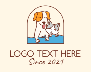 Pup - Pet Cat Dog logo design