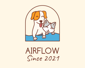 Pet Cat Dog logo design