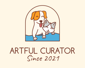 Pet Cat Dog logo design