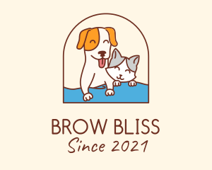 Pet Cat Dog logo design