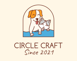 Pet Cat Dog logo design