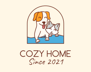 Pet Cat Dog logo design