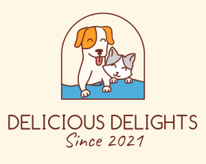 Pet Cat Dog logo design