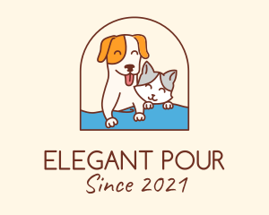 Pet Cat Dog logo design