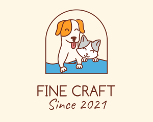 Pet Cat Dog logo design