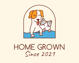 Domestic - Pet Cat Dog logo design